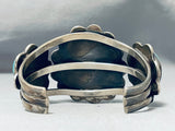 Museum Vintage Native American Navajo Gilbert Turquoise Sterling Silver Bracelet-Nativo Arts