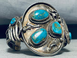 Museum Vintage Native American Navajo Royston Turquoise Sterling Silver Bracelet-Nativo Arts
