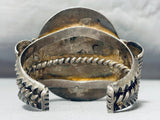 Museum Vintage Native American Navajo Turquoise Sterling Silver Coil Bracelet-Nativo Arts