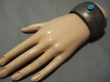 Museum Vintage Native American Navajo Will Wauneka Turquoise Sterling Silver Bracelet-Nativo Arts