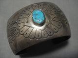 Museum Vintage Native American Navajo Will Wauneka Turquoise Sterling Silver Bracelet-Nativo Arts