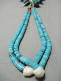 Museum Vintage Navajo Colossal Nugget Native American Turquoise Necklace Old-Nativo Arts