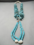 Museum Vintage Navajo Colossal Nugget Native American Turquoise Necklace Old-Nativo Arts