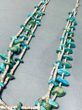 Native American Authentic Older Vintage Santo Domingo Turquoise Heishi Necklace Old-Nativo Arts
