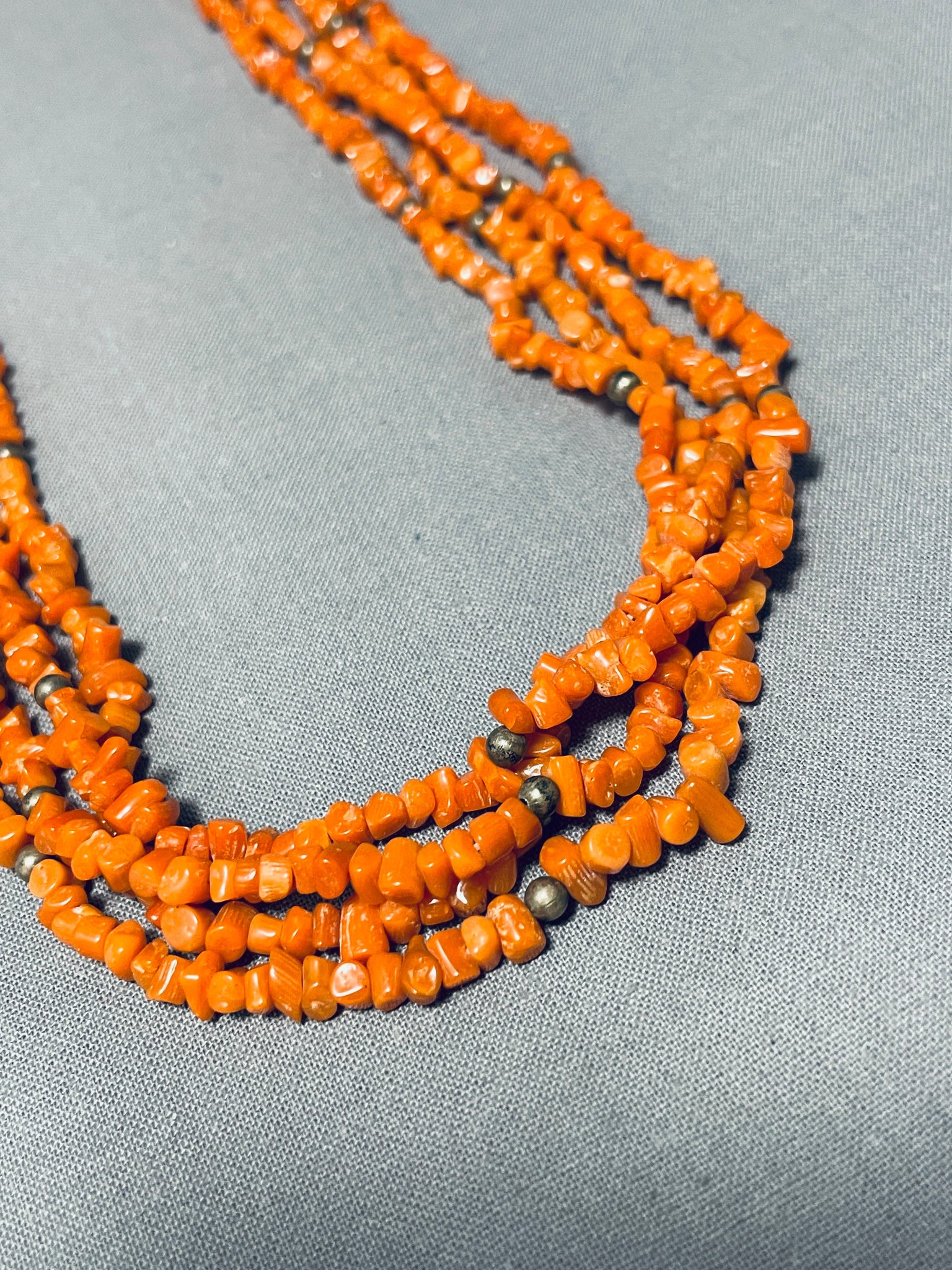 Orange deals coral necklace