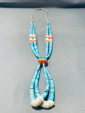 Native American Authentic Vintage Santo Domingo Graduating Turquoise Jacla Necklace-Nativo Arts
