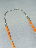 Native American Authentic Vintage Santo Domingo Turquoise Sterling Silver Necklace-Nativo Arts