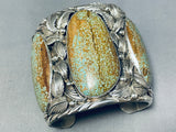 Native American Biggest Crazy Number 8 Turquoise Sterling Silver Bracelet-Nativo Arts