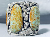Native American Biggest Crazy Number 8 Turquoise Sterling Silver Bracelet-Nativo Arts