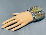 Native American Biggest Crazy Number 8 Turquoise Sterling Silver Bracelet-Nativo Arts