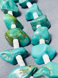 Native American Chunky Turquoise Longer Santo Domingo Coral Shell Heishi Necklace-Nativo Arts