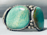 Native American Colossal Fierro Family Vintage Royston Turquoise Sterling Silver Bracelet-Nativo Arts