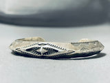 Native American End Shells Vintage Sterling Silver Bracelet Cuff-Nativo Arts