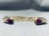 Native American End Shells Vintage Sterling Silver Bracelet Cuff-Nativo Arts