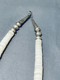 Native American Exceptional Vintage Santo Domingo Shell & Turquoise Sterling Silver Necklace-Nativo Arts