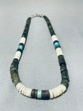 Native American Fantastic Santo Domingo Turquoise Serpentine Shell Necklace-Nativo Arts
