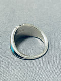 Native American Fascinating Vintage Santo Domingo Turquoise Sterling Silver Ring-Nativo Arts