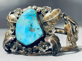 Native American Frank Atencio Vintage Santo Domingo Turquoise Sterling Silver Bracelet-Nativo Arts