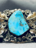 Native American Frank Atencio Vintage Santo Domingo Turquoise Sterling Silver Bracelet-Nativo Arts