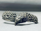 Native American Harley Davidson Vintage Sterling Silver Eagle Bracelet-Nativo Arts