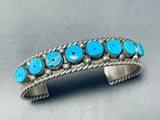 Native American Important Ben Begaye (d.) Old Earrings Turquoise Sterling Silver Bracelet-Nativo Arts