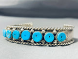 Native American Important Ben Begaye (d.) Old Earrings Turquoise Sterling Silver Bracelet-Nativo Arts