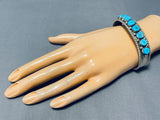 Native American Important Ben Begaye (d.) Old Earrings Turquoise Sterling Silver Bracelet-Nativo Arts