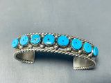 Native American Important Ben Begaye (d.) Old Earrings Turquoise Sterling Silver Bracelet-Nativo Arts