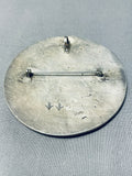 Native American Important Huge Vintage Hopi Kachian Sterling Silver Pendant Pin Old-Nativo Arts