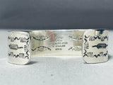 Native American Important One Of The Most Intricate Apache Turquoise Sterling Silver Bracelet-Nativo Arts