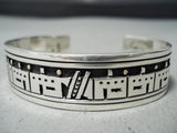 Native American Important Santo Domingo Joe Coriz 14k Gold Sterling Silver Bracelet-Nativo Arts
