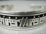 Native American Important Santo Domingo Joe Coriz 14k Gold Sterling Silver Bracelet-Nativo Arts