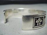 Native American Important Santo Domingo Joe Coriz 14k Gold Sterling Silver Bracelet-Nativo Arts
