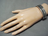 Native American Important Santo Domingo Joe Coriz 14k Gold Sterling Silver Bracelet-Nativo Arts
