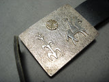 Native American Important Vintage Santo Domingo Gold Sterling Silver Concho Belt-Nativo Arts