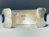 Native American Important Vintage Santo Domingo Lapis Joey Tenorio Sterling Silver Bracelet-Nativo Arts