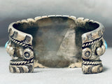 Native American Important Vintage Santo Domingo Turquoise Juan Garcia Sterling Silver Bracelet-Nativo Arts