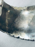 Native American Important Vintage Santo Domingo Turquoise Juan Garcia Sterling Silver Bracelet-Nativo Arts