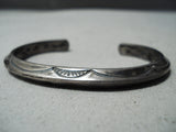 Native American Important Vintage Zuni Glenn Paquin Sterling Silver Bracelet Cuff Old-Nativo Arts