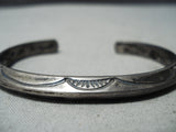 Native American Important Vintage Zuni Glenn Paquin Sterling Silver Bracelet Cuff Old-Nativo Arts