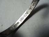 Native American Important Vintage Zuni Glenn Paquin Sterling Silver Bracelet Cuff Old-Nativo Arts