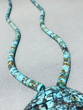 Native American Incredible Authentic Vintage Santo Domingo Turquoise Shell Necklace-Nativo Arts