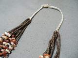 Native American Incredible Santo Domingo Native Ameerican Spiny Oyster 8 Strand Necklace-Nativo Arts