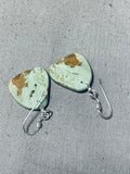 Native American Incredible Santo Domingo Royston Turquoise Sterling Silver Earrings-Nativo Arts