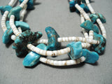 Native American Incredible Vintage Santo Domingo Turquoise Shell Necklace Old-Nativo Arts