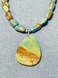 Native American Marvelous Vintage Santo Domingo Royston Turquoise Sterling Silver Necklace-Nativo Arts