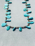 Native American Marvelous Vintage Santo Domingo Turquoise Sterling Silver Necklace-Nativo Arts