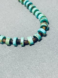 Native American Marvelous Vintage Santo Domingo Turquoise Sterling Silver Necklace-Nativo Arts