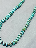 Native American Marvelous Vintage Santo Domingo Turquoise Sterling Silver Necklace-Nativo Arts