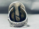 Native American Most Intricate Chief Turquoise Head Sterling Silver Ring-Nativo Arts